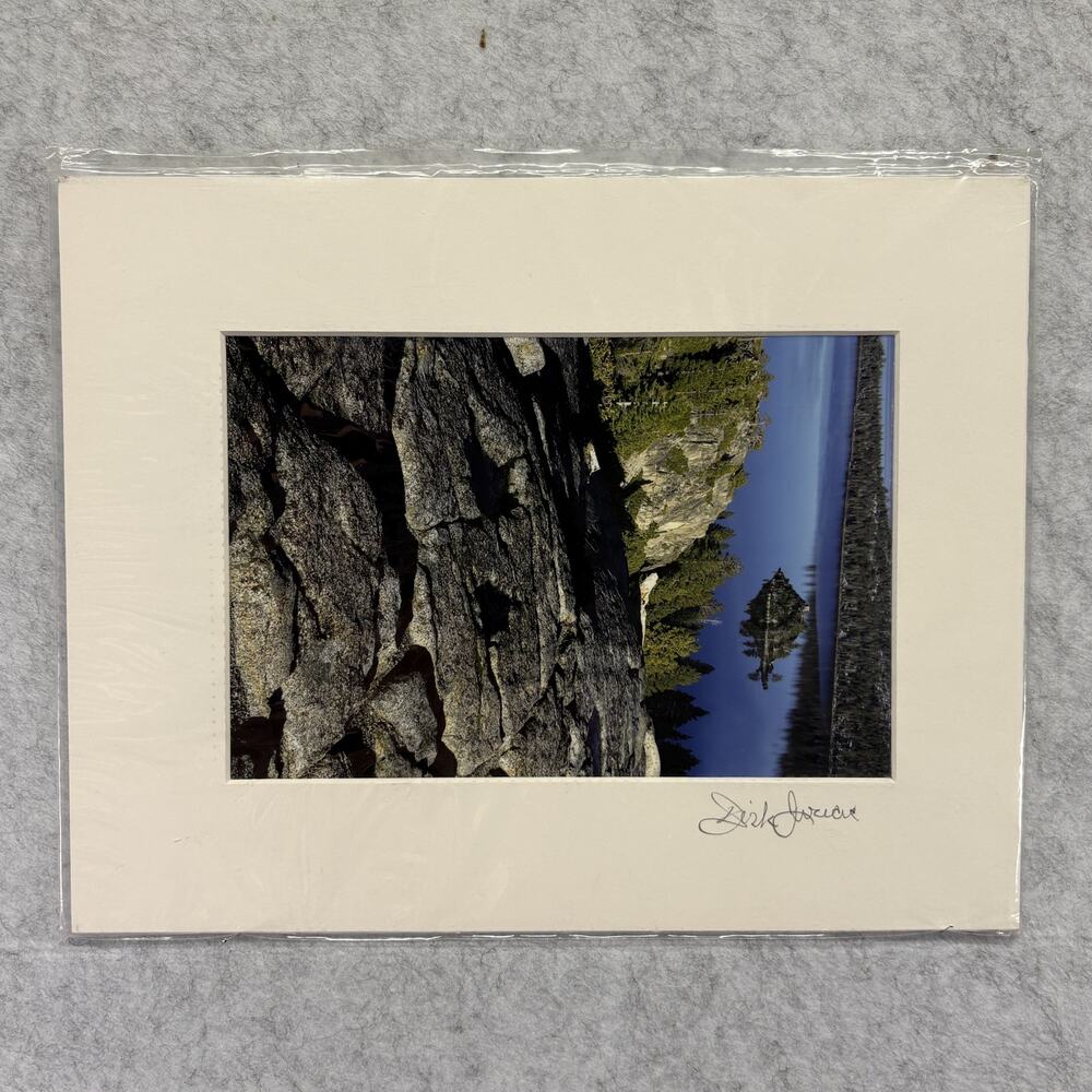 Dirk Yuricich Signed Photography Print Emerald Bay Lake Tahoe Matted 2006 Art